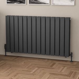 Eastbrook Warrington Type 20 Matt Anthracite Steel Designer Radiator 600 x 1064mm