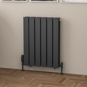 Eastbrook Warrington Type 20 Matt Anthracite Steel Designer Radiator 600 x 456mm