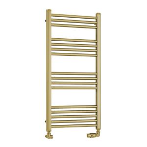 Eastbrook Wendover Brushed Brass Towel Rail 1000 x 500mm