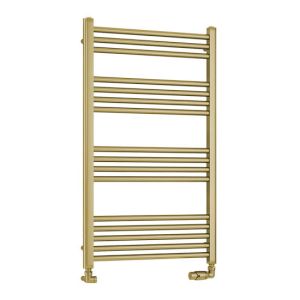 Eastbrook Wendover Brushed Brass Towel Rail 1000 x 600mm