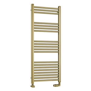 Eastbrook Wendover Brushed Brass Towel Rail 1200 x 500mm