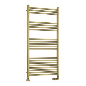 Eastbrook Wendover Brushed Brass Towel Rail 1200 x 600mm