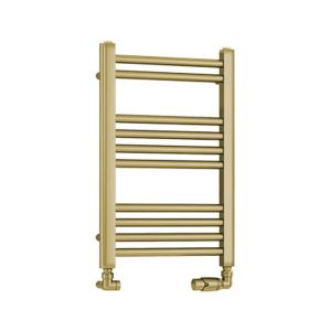 Eastbrook Wendover Brushed Brass Towel Rail 600 x 400mm