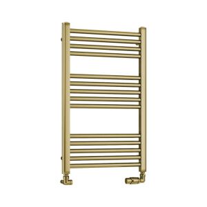 Eastbrook Wendover Brushed Brass Towel Rail 800 x 500mm