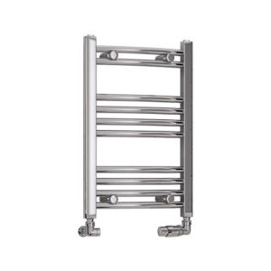 Eastbrook Wendover Chrome Curved Towel Rail 600 x 400mm