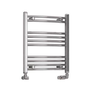 Eastbrook Wendover Chrome Curved Towel Rail 600 x 500mm