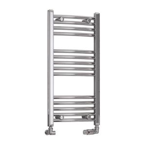 Eastbrook Wendover Chrome Curved Towel Rail 800 x 400mm