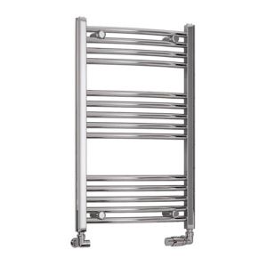 Eastbrook Wendover Chrome Curved Towel Rail 800 x 500mm