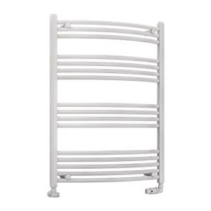 Eastbrook Wendover Gloss White Curved Towel Rail 1000 x 750mm