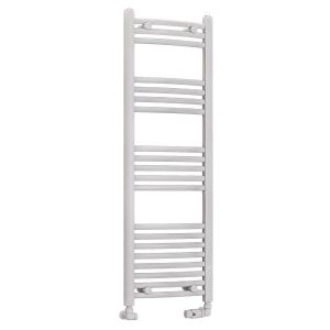 Eastbrook Wendover Gloss White Curved Towel Rail 1200 x 400mm