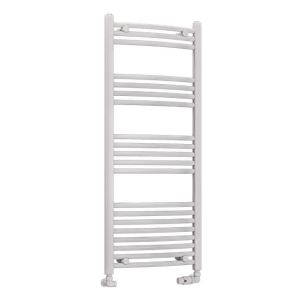 Eastbrook Wendover Gloss White Curved Towel Rail 1200 x 500mm