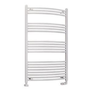 Eastbrook Wendover Gloss White Curved Towel Rail 1200 x 750mm