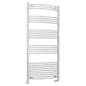 Eastbrook Wendover Gloss White Curved Towel Rail 1600 x 750mm