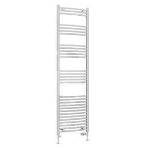 Eastbrook Wendover Gloss White Curved Towel Rail 1800 x 500mm