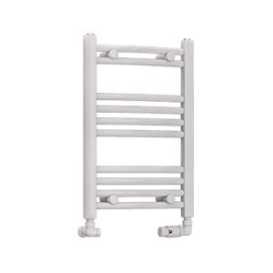 Eastbrook Wendover Gloss White Curved Towel Rail 600 x 400mm