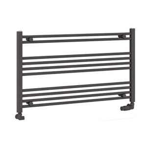 Eastbrook Wendover Matt Anthracite Horizontal Towel Rail 600 x 1000mm