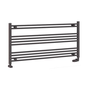 Eastbrook Wendover Matt Anthracite Horizontal Towel Rail 600 x 1200mm