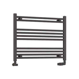 Eastbrook Wendover Matt Anthracite Horizontal Towel Rail 600 x 750mm