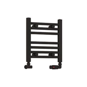 Eastbrook Wendover Matt Black Towel Rail 360 x 400mm