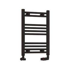 Eastbrook Wendover Matt Black Towel Rail 600 x 400mm