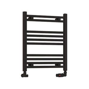 Eastbrook Wendover Matt Black Towel Rail 600 x 500mm