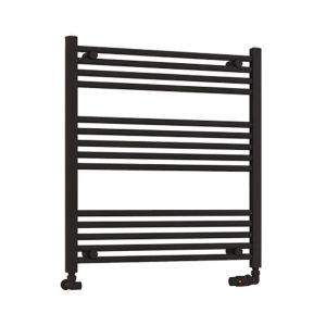 Eastbrook Wendover Matt Black Towel Rail 800 x 750mm