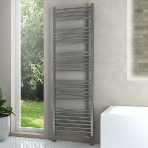 Eastbrook Wendover Brushed Stainless Steel Towel Rail 1800 x 600mm