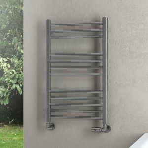 Eastbrook Wendover Brushed Stainless Steel Towel Rail 800 x 500mm