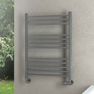 Eastbrook Wendover Brushed Stainless Steel Towel Rail 800 x 600mm