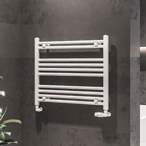 Eastbrook Westward Gloss White Horizontal Towel Rail 600 x 800mm