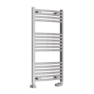 Eastbrook Wingrave Chrome Curved Towel Rail 1000 x 500mm