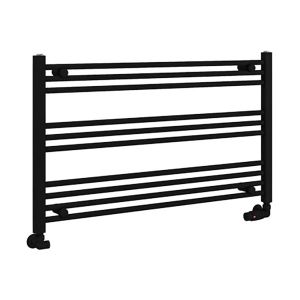 Eastbrook Wingrave Matt Black Horizontal Towel Rail 600 x 1000mm