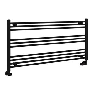 Eastbrook Wingrave Matt Black Horizontal Towel Rail 600 x 1200mm