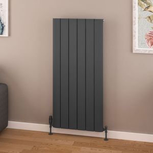 Eastbrook Withington Matt Anthracite Aluminium Designer Radiator 1200 x 565mm