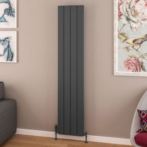 Eastbrook Withington Matt Anthracite Aluminium Designer Radiator 1800 x 375mm