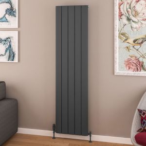 Eastbrook Withington Matt Anthracite Aluminium Designer Radiator 1800 x 470mm