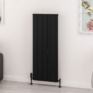 Eastbrook Withington Matt Black Aluminium Designer Radiator 1200 x 470mm