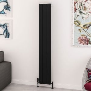 Eastbrook Withington Matt Black Aluminium Designer Radiator 1800 x 280mm