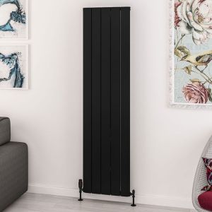 Eastbrook Withington Matt Black Aluminium Designer Radiator 1800 x 470mm