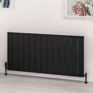 Eastbrook Withington Matt Black Aluminium Designer Radiator 600 x 1230mm