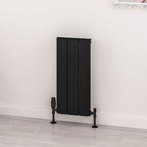 Eastbrook Withington Matt Black Aluminium Designer Radiator 600 x 280mm