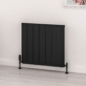 Eastbrook Withington Matt Black Aluminium Designer Radiator 600 x 660mm