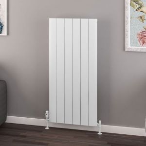 Eastbrook Withington Matt White Aluminium Designer Radiator 1200 x 565mm