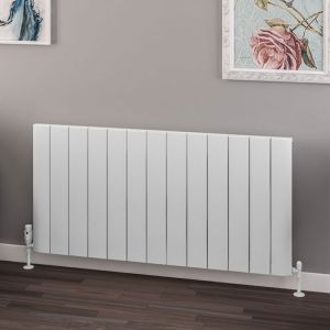 Eastbrook Withington Matt White Aluminium Designer Radiator 600 x 1230mm