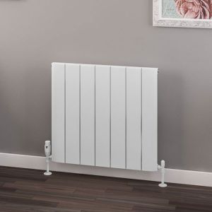 Eastbrook Withington Matt White Aluminium Designer Radiator 600 x 660mm