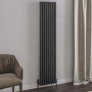 Eastbrook Witney Matt Anthracite Aluminium Designer Radiator 1800 x 375mm