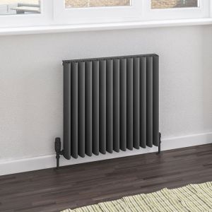 Eastbrook Witney Matt Anthracite Aluminium Designer Radiator 600 x 660mm