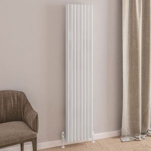 Eastbrook Witney Matt White Aluminium Designer Radiator 1800 x 375mm