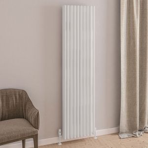 Eastbrook Witney Matt White Aluminium Designer Radiator 1800 x 470mm