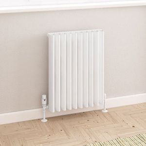 Eastbrook Witney Matt White Aluminium Designer Radiator 600 x 470mm